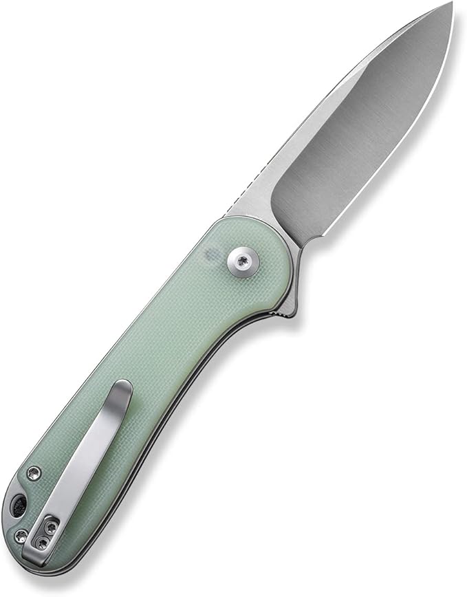 CIVIVI Elementum II Pocket Folding Knife 2.96 Nitro-V Steel Blade G10 Handle Utility Knife with Deep Carry Pocket Clip for Camping Hiking Hunting C18062P-2