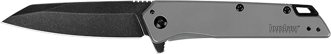 Kershaw Black Iridium Folding Pocket Knife &amp Misdirect Pocketknife 2.9 in. 4Cr13 Black-Oxide Blackwash Finish Blade