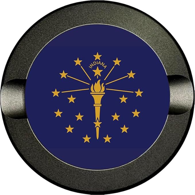 Brotherhood Metal Zyn Container - Metal Zyn Holder - Zyn Metal Can - Metal Container for Zyn Holder - Metal Zyn Can Golf Gifts for Him - Zyn Containers for Golf - Indiana State Flag