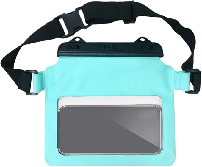 Waterproof Dry Bag Waterproof Dry Bag Pouch for Phone Bag Adjustable Waist Strap Shoulder Bags Underwater Case for Beach Swimming Boating Fishing for SwimmingBoating(Green)
