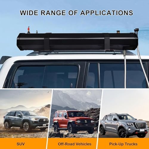 Portable Water Tank for Camping Shower &amp Vehicle Storage Solar Heated Roof Rack Tank for Hiking Car Wash Pet Cleaning Beach Trips - Durable &amp Versatile Solution