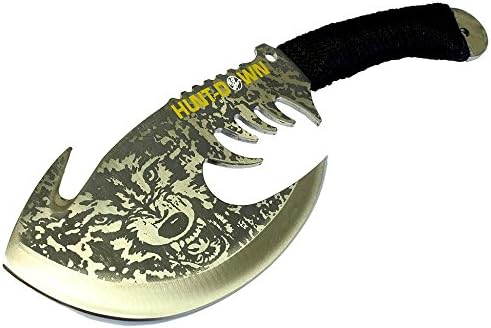 Defender Hunt-Down 11.5-inch Wolf Axe Stainless Steel Blade Collectible - Silver