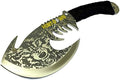 Defender Hunt-Down 11.5-inch Wolf Axe Stainless Steel Blade Collectible - Silver