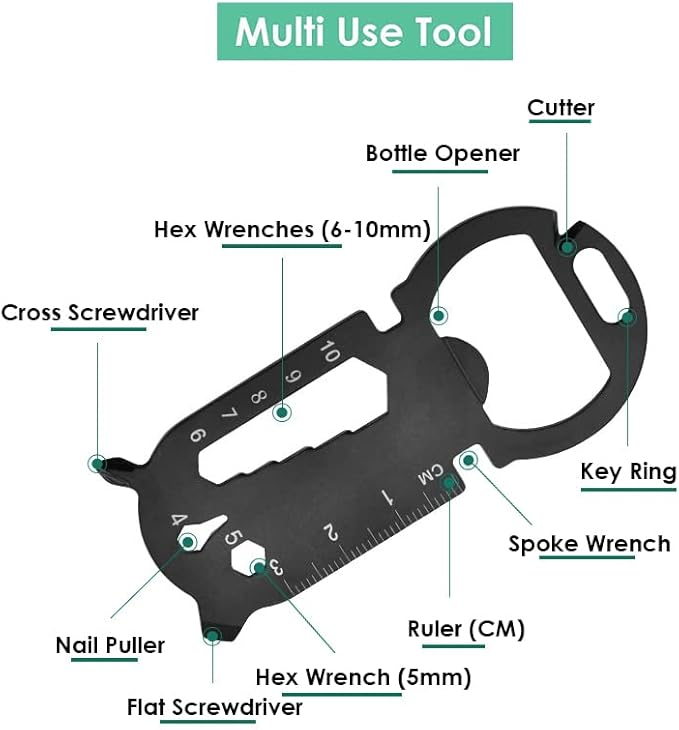 Survival‑Ready Camping Multitool – All‑in‑One with Knife Hammer Saw &amp Pliers Durable Sheath Perfect Christmas/Birthday/Father's Day Gift for Men Dad Husband &amp Boyfriend-Hammer &amp EDC