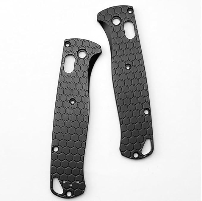1 Pair Scales Handle Fits for Benchmade Bugout 535 CNC Aluminum Alloy Handle Patch