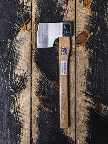Queen of Hearts Throwing Axe: World Axe Throwing League Premium Competition Throwing Axe WATL Throwing Hatchet with Round Hickory Wooden Handle (Round Handle)