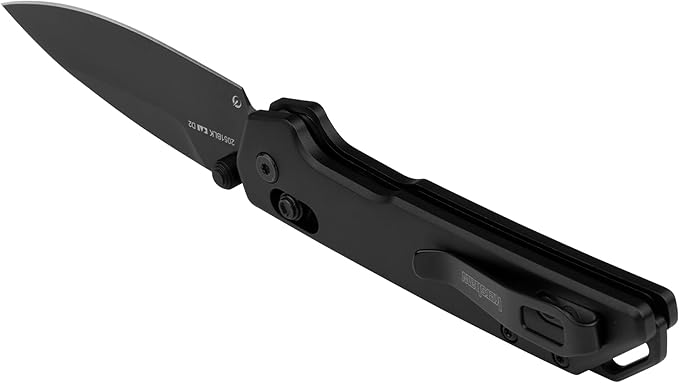 Kershaw Mini Iridium Folding Pocket Knife 3 inch D2 Steel Blade DuraLock Aluminum Handle Pocketclip