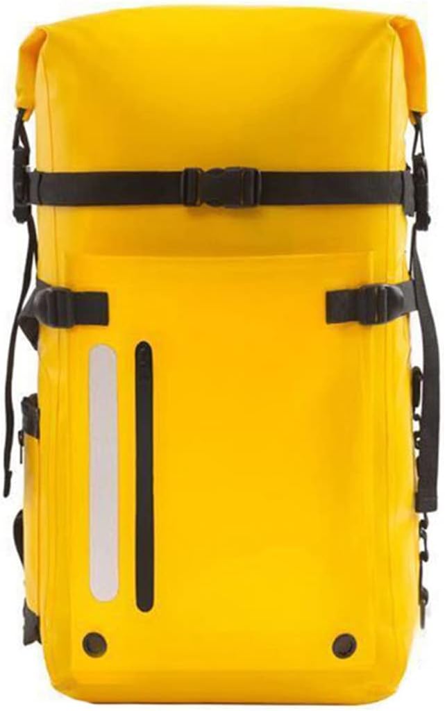 Waterproof Backpack 30L/50L Roll Top Sack Keeps Gear Dry for Travel Work OutdoorsBoating Hiking ExplorerFloating (Yellow30L)