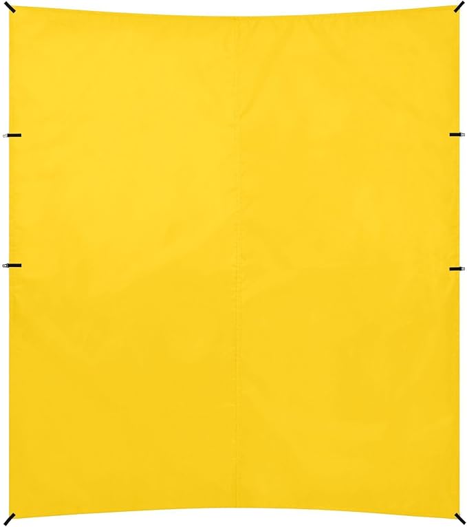 Gold Solid Color Pure Plain Foldable Beach Tent UPF50+ Easy Setup Large Sun Shelter with Sand Shovel Sandbags for Family Trips Picnics &amp Camping