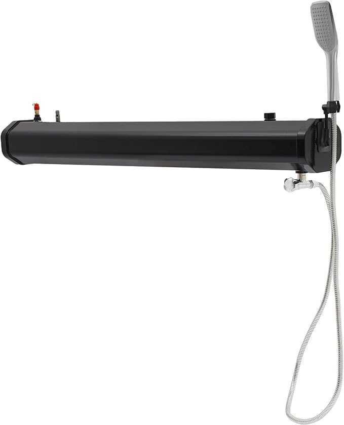 Portable Road Shower 7.9 Gallon with 1.6 Bar Pressure Roof Mounted Solar Camping Shower Portable Water Tank for Surfing Roof Rack Mount Road Shower for SUV RV Truck