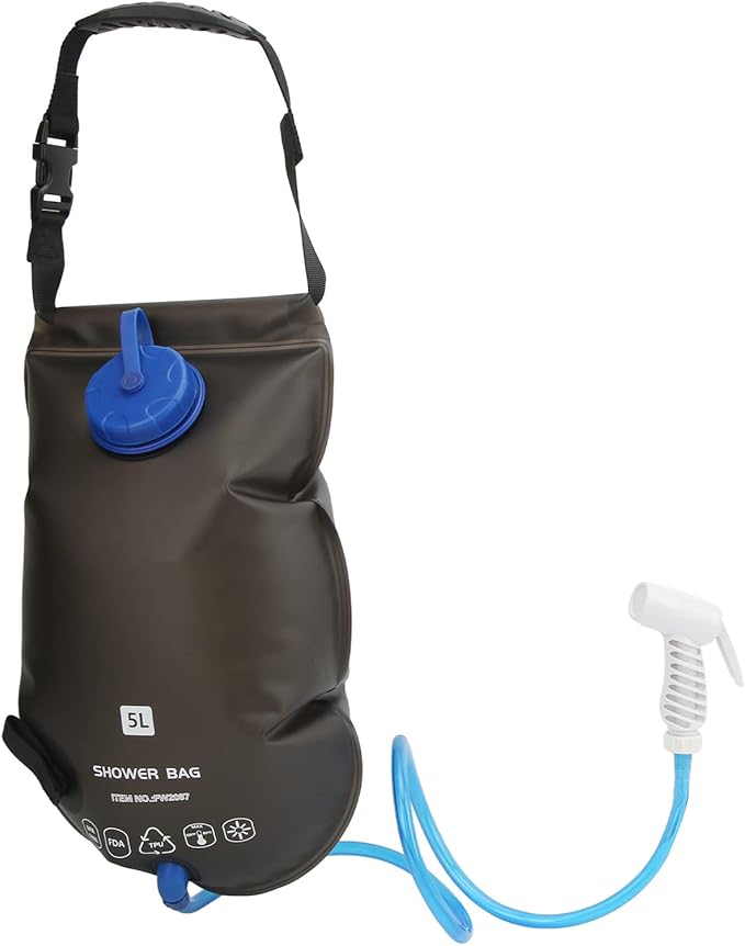 Portable Camping Shower Bag 5L with Spraying Machine TPU with Food Quality Multi Application for Outdoor Trips