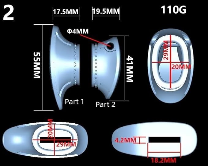 1 Set CNC Steel Knife Finger Guard Protector Casting DIY Handle Tool Making Accessory