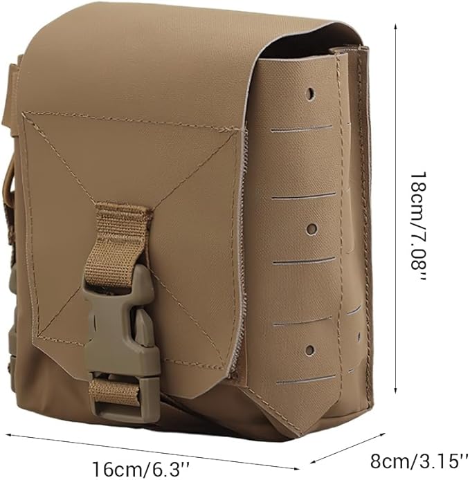 Tactical Molle Admin Pouches Molle Radio Pouch Magazine Pouch Utility Tools Storage Organizer with Hook &amp Loop Fastener for Hiking Hunting Shooting
