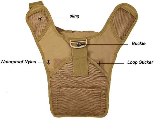 Outdoor Sports Hiking Sling Bag Shoulder Gear Pack Chest Range Bag Molle Camouflage Tactical Versipack - Tree