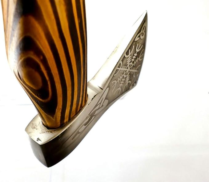 Custom Handmade Stainless Steel Viking Axe with Gorgeous and Solid Wood Handle (EX-1109)