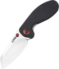 CJRB Maileah Pocket Knife with 2.39’’ AR-RPM9 Powder Steel Blade Folding Knife with G10 Handle Tactical Knife &amp EDC Knife Pocket Knife for Men Ideal for Outdoor Survival Camping Hunting 1918 Blac