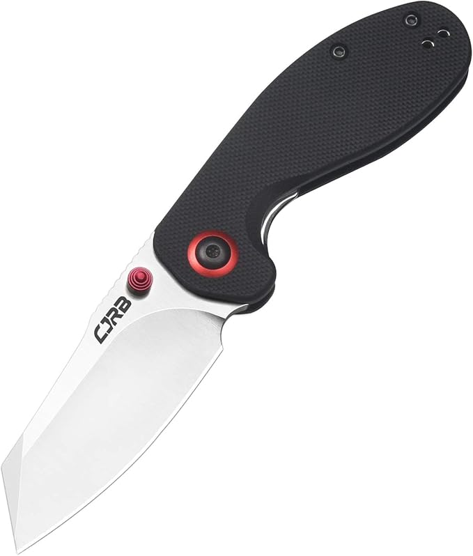 CJRB Maileah Pocket Knife with 2.39’’ AR-RPM9 Powder Steel Blade Folding Knife with G10 Handle Tactical Knife &amp EDC Knife Pocket Knife for Men Ideal for Outdoor Survival Camping Hunting 1918 Blac