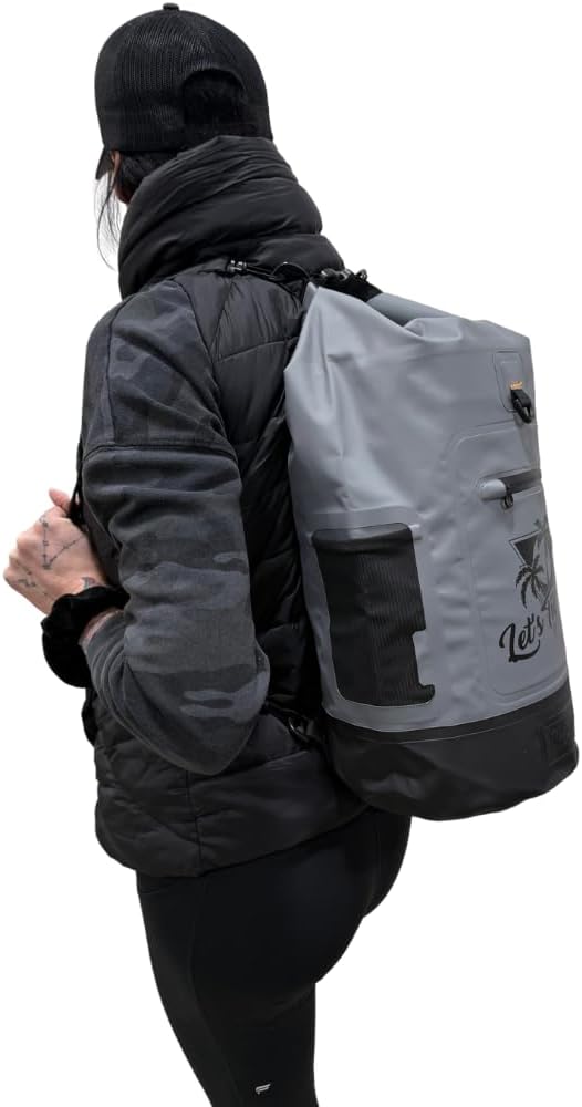 Let's Tie Up Waterproof Dry Bags for Boating and Outdoors | Ultimate Roll-Top Dry Bag: Style Functionality and 100% Waterproof Protection for All Your Boating and Outdoor Adventures | 30L
