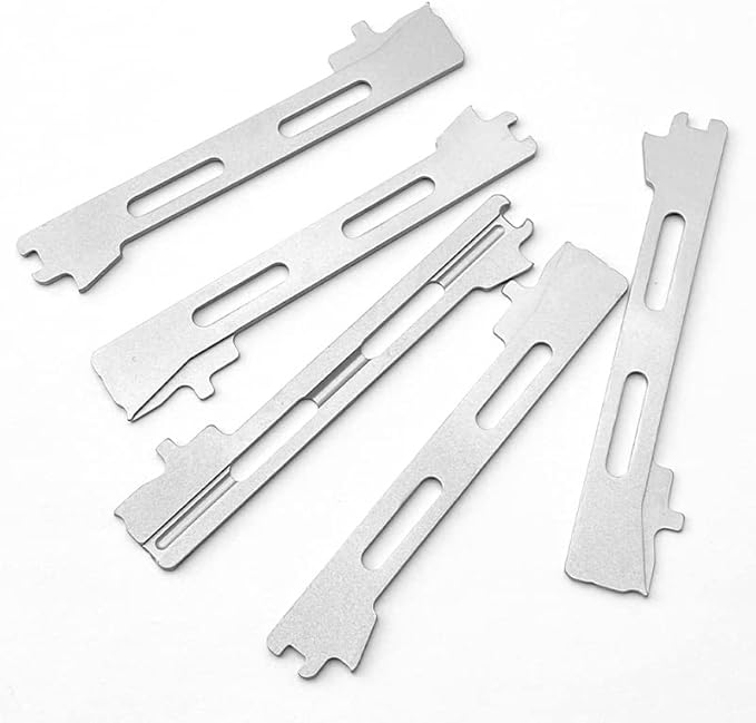2 Pieces Custom Slider Replacements Fit for Microtech UTX85 and Ultratech Series DIY Making Accessory(Small)