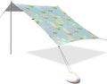 xigua Easter Egg Beach Tent Sun Shelter with Carrying Bag - Silver Coated Oxford Fabric Beach Canopy for Beach Camping Fishing - Includes Windproof Ropes Sandbags &amp Stakes