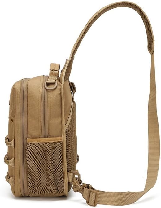 Outdoor Sports Hiking Sling Bag Shoulder Pack Camouflage Tactical Molle Chest Bag - Green
