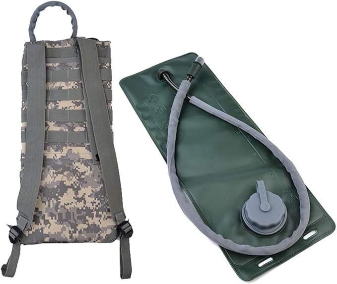 Outdoor Sports Hiking Bag Tactical Assault Combat Camouflage Tactical Molle Water Pack 2.5/3L Hydration Pack