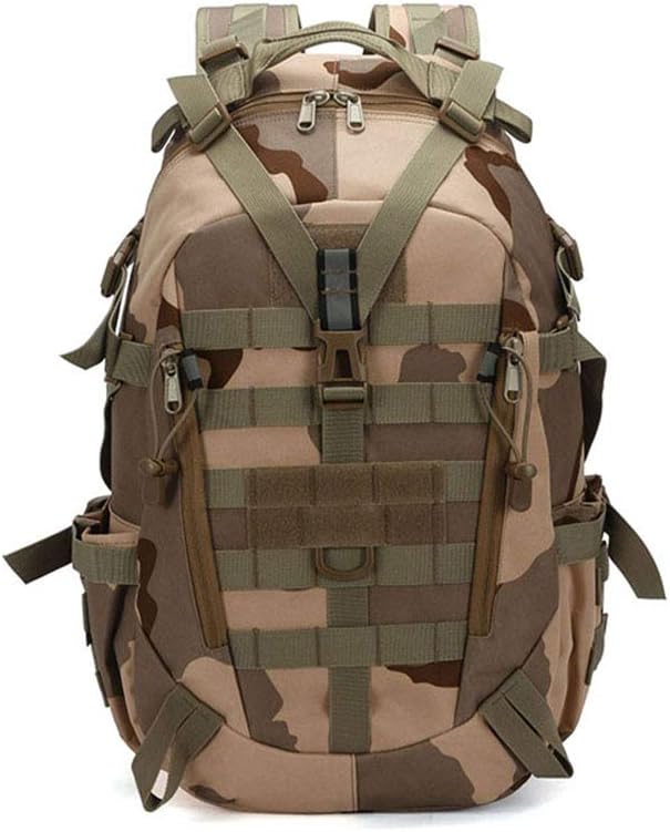 Outdoor Sports Pack Hiking Bag Tactical Rucksack Camo Knapsack Combat Camouflage Tactical 25L Molle Backpack