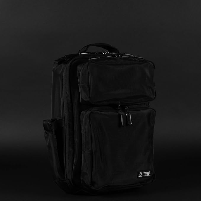 WOLFpak 15L Slim Tactical Gym Backpack - Durable 1000D Waterproof Oxford Material | Minimalist Daypack w/Laptop Pocket &amp Dual Cup Holders | Great for Travel &amp Everday Carry | (Mesh)