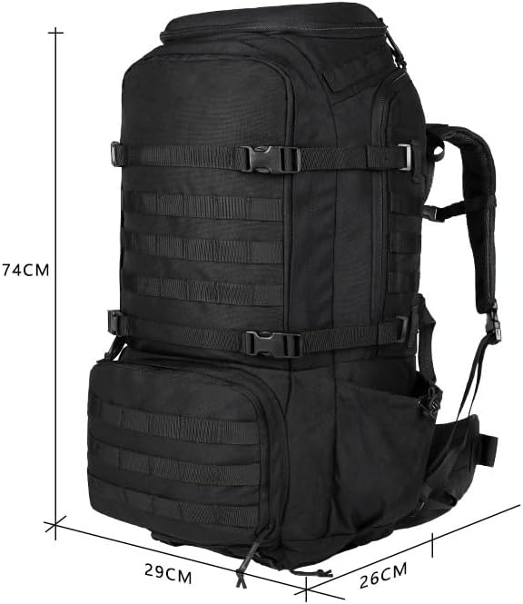 Tactical Backpack Military Molle Hiking 56-75L camping mountaineering trekking mountaineering bag camouflage