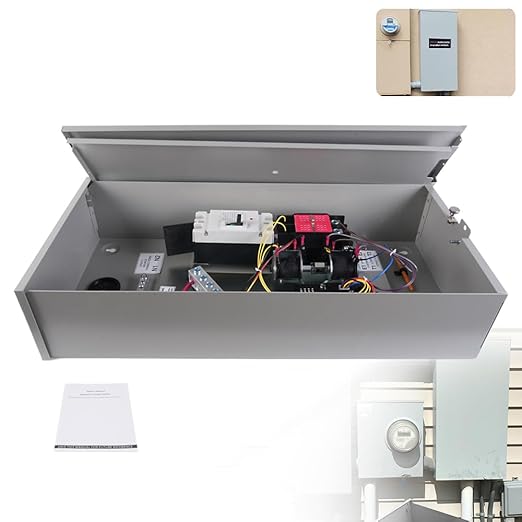 200 Amp Single Phase Generator Automatic Transfer Switch w/Power Management Replacement for Generac RXSW200A3 Service Entrance Rated Transfer Switch NEMA 3R Aluminum Enclosure