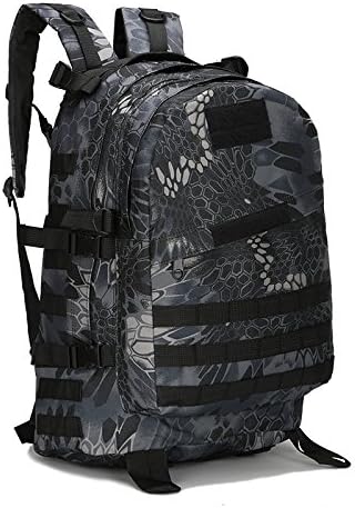 Men and Women Outdoor Camouflage Backpack Capacity Hiking and Camping Bag Multi-functional Storage Organizer 40L 3D Backpacks (A14 one size)