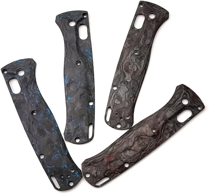 1 Pair Scales Handle Fits for Bugout 535 3K Full Carbon Fiber Handle Patch DIY Accessory