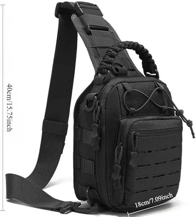 Outdoor Chest Bag Military Tactical Shoulder Bag Sling Backpack Oxford Mountaineering Camping Fishing Hiking Molle Mi