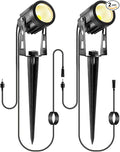 2 Pack Extension Lights Each with 3M/9.84ft Cables for Warm White Landscape Lights No Plug/Adapter