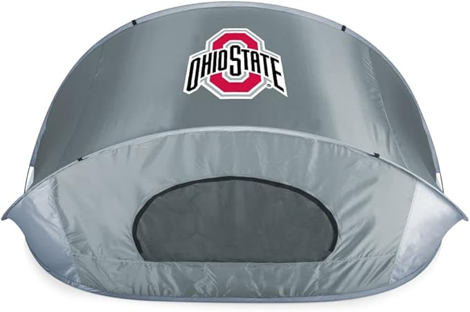 PICNIC TIME NCAA Ohio State Buckeyes Manta Portable Beach Tent - Pop Up Tent - Beach Sun Shelter Pop Up