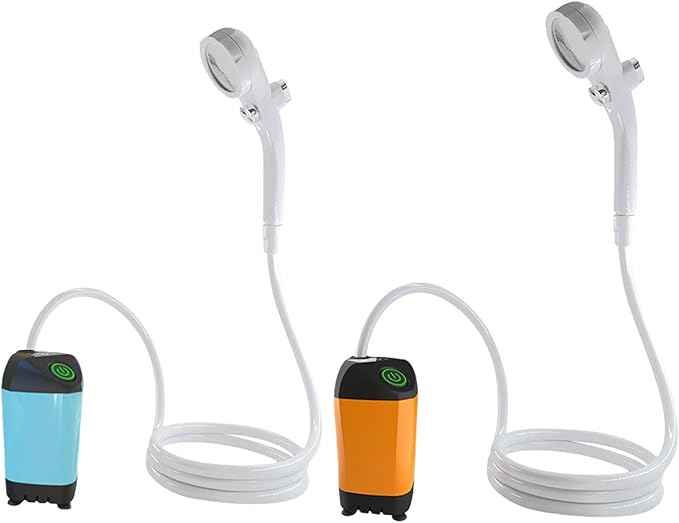 Camping Gear Battery Travel Shower Set Portables Camping Shower Outdoor Showerhead Sprayers for Hiking and Bus Washes