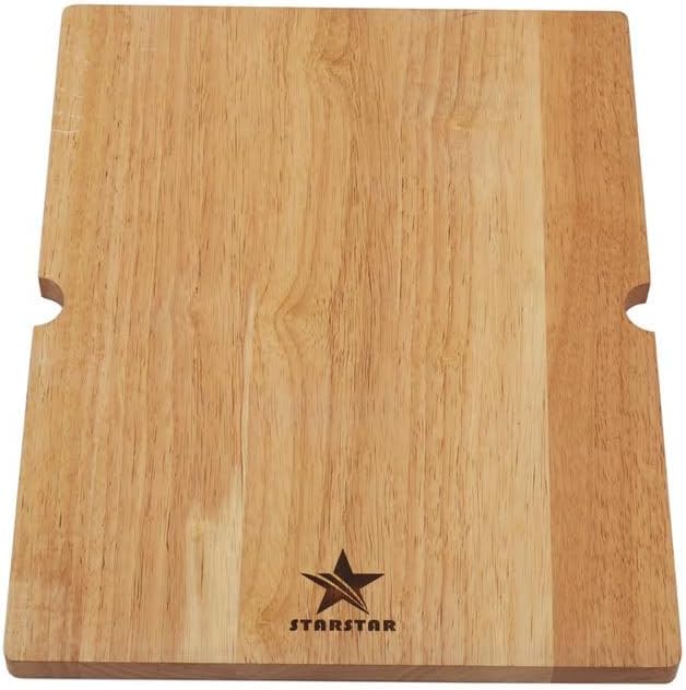 STARSTAR Workstation Ledge Undermount Single Bowl 304 Stainless Steel Kitchen Sink With Grid Cutting Board (14 x 18)