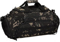 UNISTRENGH 3-Ways Tactical Military Nylon Men Holdall Weekend Travel Duffel Bag Backpack Messenger Shoulder Bags Rucksack Handbag (Black camo-45L)