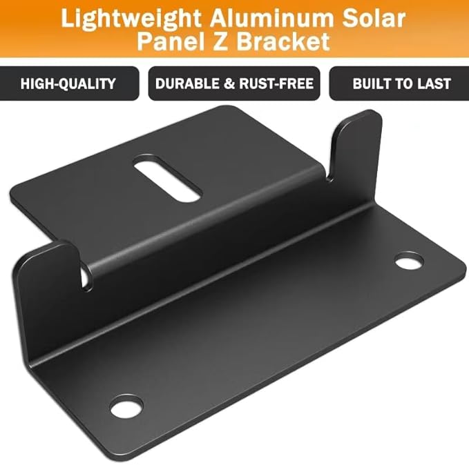 16 PCS Solar Panel Mounting Z BracketsLightweight Aluminum Solar Panel Mounting Brackets for RVs Trailers Boats Vans Campers