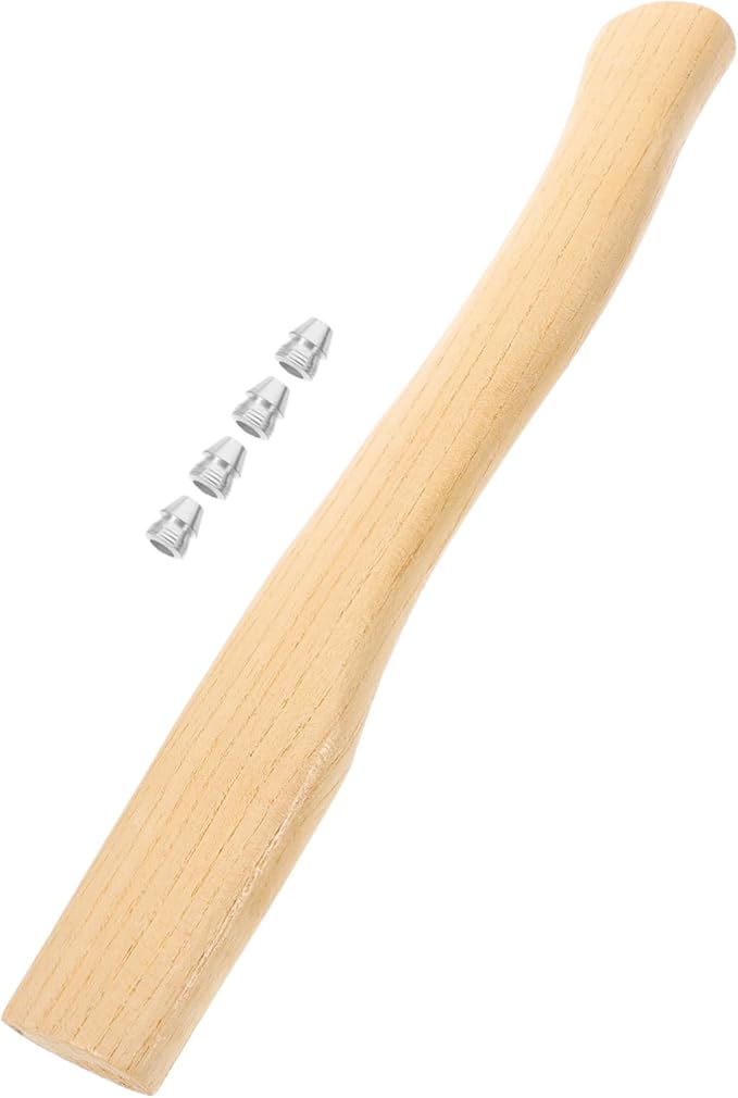 POPETPOP 3sets Hatchet Handle Replacement Handle Grip for Replacement Hatchet Non-Skid Wooden Ergonomic for Axe Camping