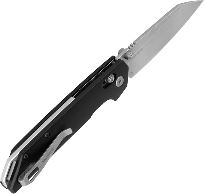Kershaw Iridium Reverse Tanto Folding Pocket Knife Sleek 3.4 inch D2 Steel Blade DuraLock Locking Mechanism Aluminum Handle Designed in the USA