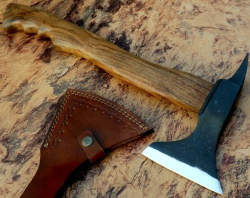 Axe Carbon Steel 17 Rose Wood Handle Axe/Hand Forged Woodsman Axe