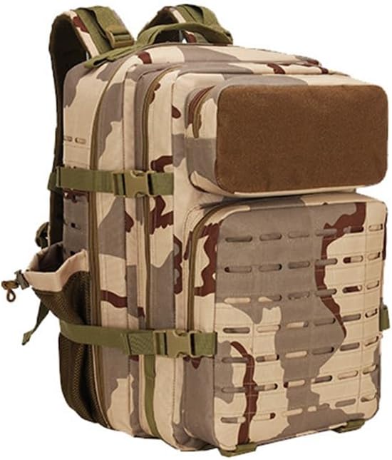 Outdoor Sports Pack Hiking Bag Rucksack Knapsack Combat Camouflage Tactical Backpack - 3 Color Desert