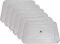 Teacher Created Resources TCR20343-6 Plastic Storage Bin Lid Large Clear Pack of 6