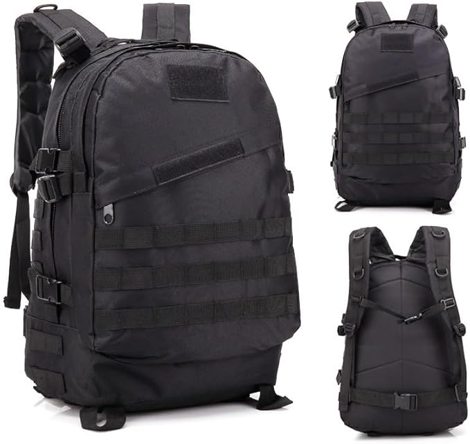 Tactical Backpack Military Molle Hiking 36-55L Camouflage outdoor sports black