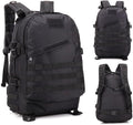 Tactical Backpack Military Molle Hiking 36-55L Camouflage outdoor sports black