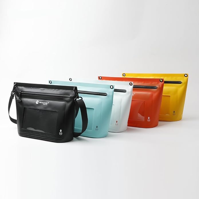 IPX7 Waterproof Bag with Touchscreen Phone PocketFloating Airtight Shoulder Bag for SwimmingRaftingCyclingHiking