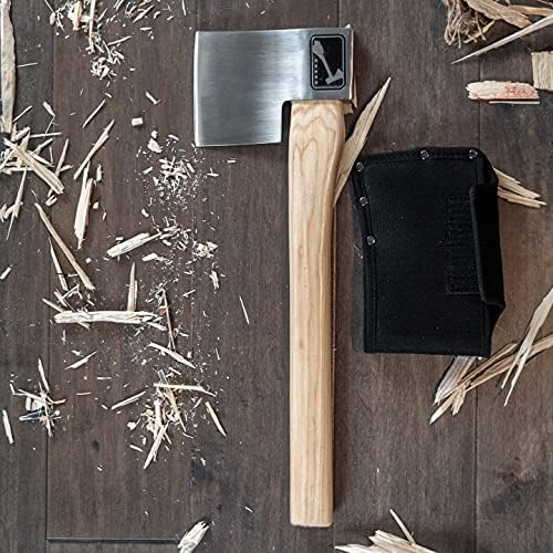 Official World Axe Throwing League Premium Starter Kit with Throwing Hatchet Throwing Axe Axe Throwing Target Stencil Axe Throwing Markers &amp Axe Sharpening Whetstone