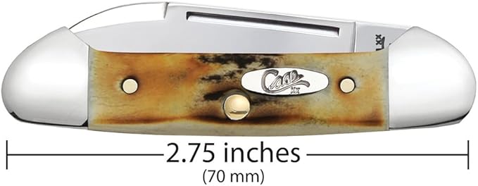 Case WR XX Pocket Knife Sambar Stag Baby Butterbean Item #5537 - (52132 SS) - Length Closed: 2 3/4 Inches