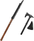 Outdoor Multitool Camping Axe with Spike &amp Saw with Machete for Camping Hiking Hunting